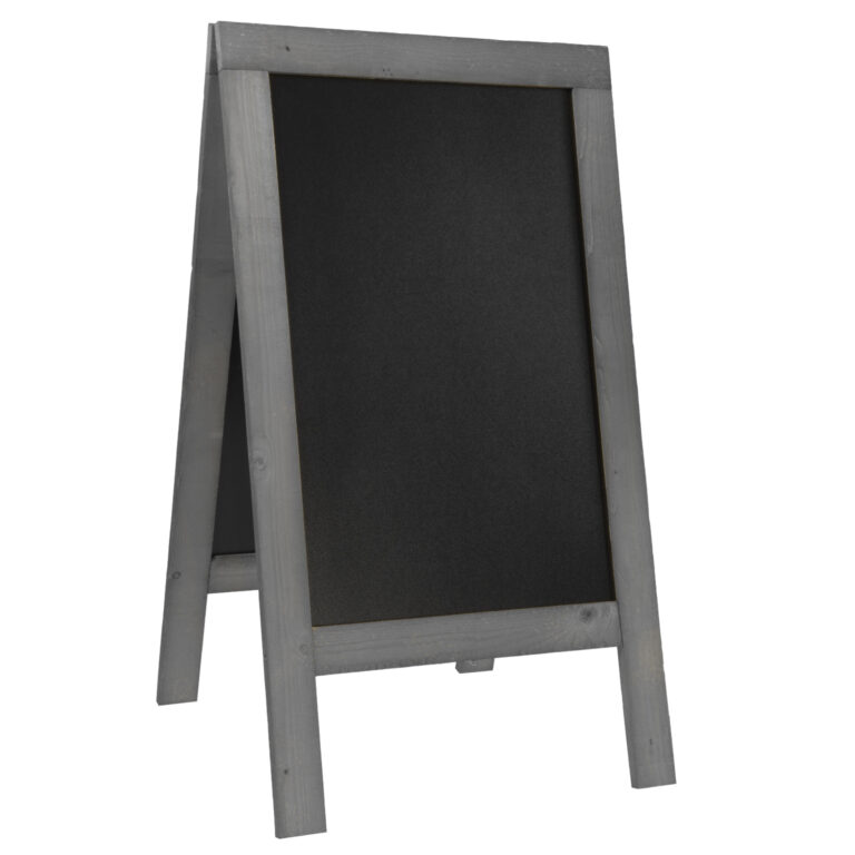 Nabídková stojanová rustikální tabule SANDWICH 135 x 72 cm, tmavě šedá