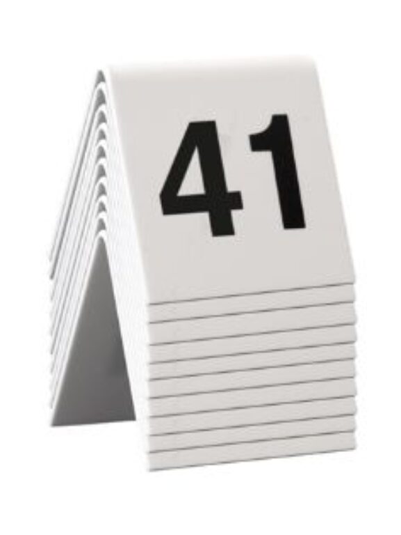Rozlišovací tabulky s čísly 41až50 (celkem 10ks)