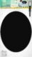 Popisovací tabule OVÁL s popisovačem a lepící páskou, černá  (FB-OVAL)