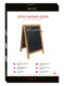 Nabídková stojanová tabule DUPLO SANDWICH 85x55 cm, teak  (SBD-TE-85)