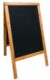 Nabídková stojanová tabule WOODY SANDWICH 125x70 cm, teak