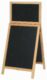 Nabídková stojanová tabule DUPLO TOP SANDWICH 120x55 cm, přírodní dřevo