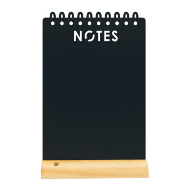 Stolní popisovací tabule s dřevěným stojánkem a 1 popisovačem, NOTES  (FBT-NOTES)