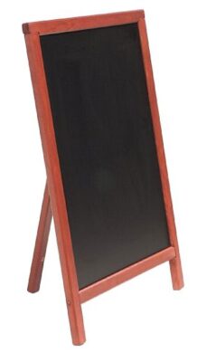 Nabídková stojanová tabule jednostranná s opěrkou 55x85 cm, mahagon  (MBS-M-85)