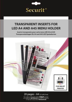 Transparentní vložky k tisku v INKOUSTOVÉ tiskárně (20 ks)  (MC-LIA4-IJ)