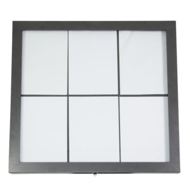 Osvětlená zasklená LED tabule 6 x A4, lakovaná ocel  (MCS-6A4-CS)