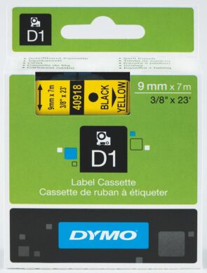 DYMO páska D1 9mm x 7m, černá na žluté  (NCS0720730)