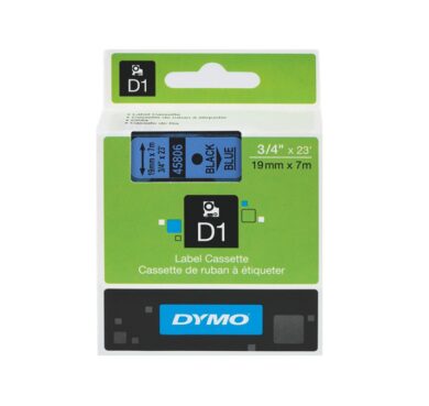 DYMO páska D1 19mm x 7m, černá na modré  (NCS0720860)