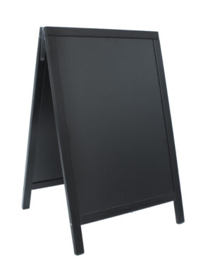 Nabídková stojanová tabule DUPLO SANDWICH 85x55 cm, černá  (SBD-BL-85)