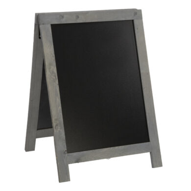 Nabídková stojanová rustikální tabule SANDWICH 85 x 55 cm, tmavě šedá  (SBD-NG-85)