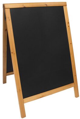 Nabídková stojanová tabule WOODY SANDWICH 85x55 cm, teak  (SBDW-TE-85)