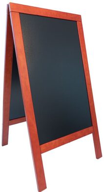 Nabídková stojanová tabule SANDWICH 135x70 cm, mahagon  (SBS-M-135)