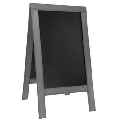 Nabídková stojanová rustikální tabule SANDWICH 135 x 72 cm, tmavě šedá  (SBS-NG-135)