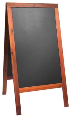 Nabídková stojanová tabule WOODY SANDWICH 125x70 cm,mahagon  (SBSW-M-120)