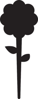 Zapichovací popisovací tabulky tvaru Květina, 5 ks s popisovačem  (TAG-FLOWER-5)
