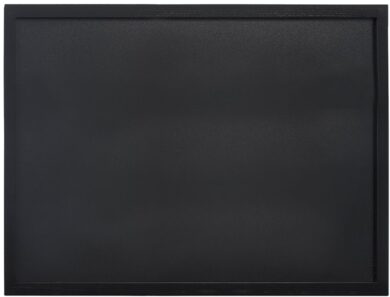 Nástěnná popisovací tabule WOODY s popisovačem, 60x80 cm, černá  (WBW-BL-60-80)