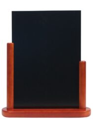 Stolní stojánek s popisovací tabulkou veký, mahagon