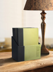 Box s jídelními lístky TRENDY,zelená (20 ks)  (MC-BOX-TRA4-GR)