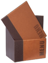 Box s jídelními lístky TRENDY,světle hnědá (20 ks)  (MC-BOX-TRA4-LB)