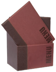 Box s jídelními lístky TRENDY, vínově červená (20 ks)  (MC-BOX-TRA4-WR)