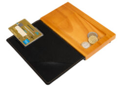 Krabička na mince a bankovky černá guma  (MC-DBBP-BL)