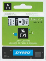 DYMO páska D1 9mm x 7m, černá na bílé