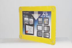 Informační rámeček na sklo A3, žlutý  (PFW-A3-YE)
