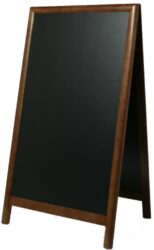 Nabídková stojanová tabule SANDWICH 120x70 cm, tmavě hnědá