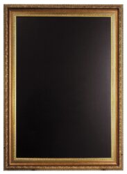 Nástěnná popisovací tabule GOLD 65x85 cm, zlatý ozdobný rám