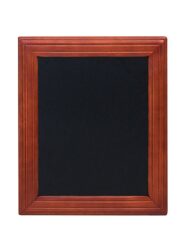Nástěnná popisovací tabule UNIVERSAL, 30x40 cm, mahagon