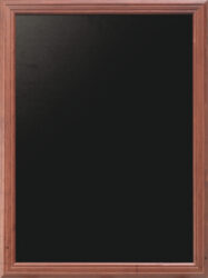 Nástěnná popisovací tabule UNIVERSAL, 80x100 cm, mahagon