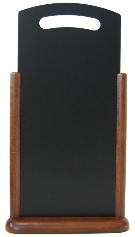 Stolná popisovací tabulka s madlem 21x45 cm, tmavě hnědá