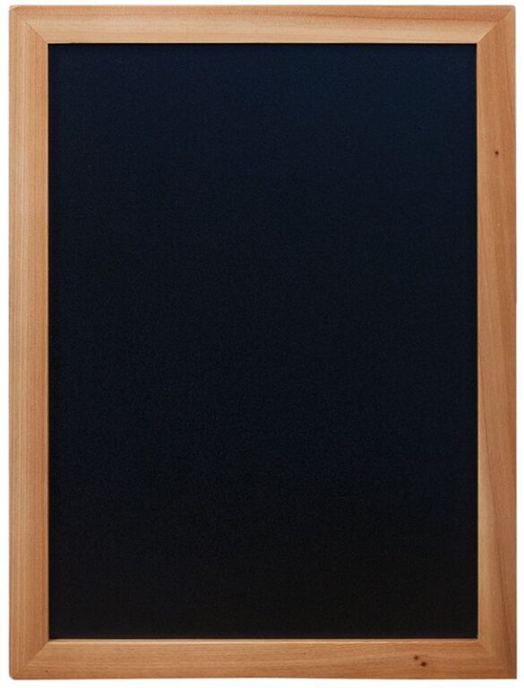Nástěnná popisovací tabule WOODY s popisovačem, 30x40 cm, teak