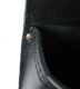 Kožená číšnická kapsa, pouzdro - černá, umístění tužky uprostřed  (K80U-029)