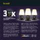 Water-resistant wireless Securit Table Lamp  (LP-BL-TA)