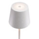 Akumulátorová stolní lampička FELINE se stmíváním, kulatý klobouček, bílá  (LP-FE-WT)