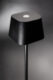 Akumulátorová stolní lampička GEORGINA se stmíváním, čtvercový klobouček, černá  (LP-GE-BL)