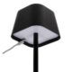Akumulátorová stolní lampička GEORGINA se stmíváním, čtvercový klobouček, černá  (LP-GE-BL)