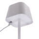 Akumulátorová stolní lampička GEORGINA se stmíváním, čtvercový klobouček, bílá  (LP-GE-WT)