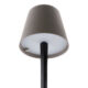 Akumulátorová stolní lampička MILANO, černo béžová kombinace  (LP-MI-BL-TP)