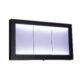 Osvětlená zasklená LED tabule 3 x A4,  černá (poškozený obal)  (MCS-3A4-CS-B)