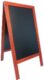 Nabídková stojanová tabule SANDWICH 135x70 cm, mahagon