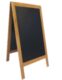 Nabídková stojanová tabule SANDWICH 120x70 cm, teak