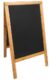 Nabídková stojanová tabule WOODY SANDWICH 125x70 cm, teak  (SBSW-TE-120)