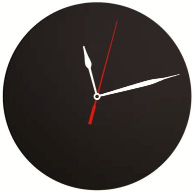 Nástěnné hodiny s popisovacím ciferníkem 29x29 cm, Black  (FB-CLOCK)
