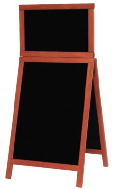 Nabídková stojanová tabule DUPLO TOP SANDWICH 120x55 cm, mahagon  (SDT-M-120)