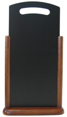 Stolná popisovací tabulka s madlem 21x45 cm, tmavě hnědá  (TT-DB-LA)