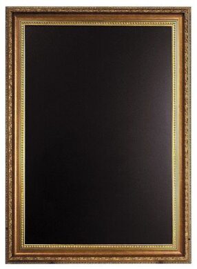 Nástěnná popisovací tabule GOLD 75x100 cm, zlatý ozdobný rám  (WBC-G-105)