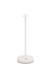 Akumulátorová stolní lampička ANGELINA se stmíváním, malý klobouček, bílá