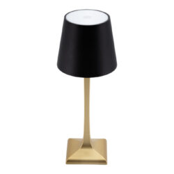 Akumulátorová stolní lampička ROMA, zlato-černá kombinace